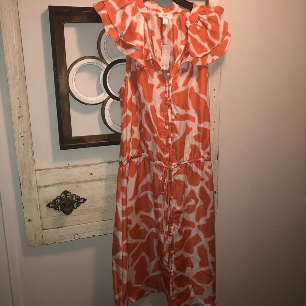 Loft, 100% Silk, Gorgeous Ladies Summer Dress, NWT, Size 14!!!